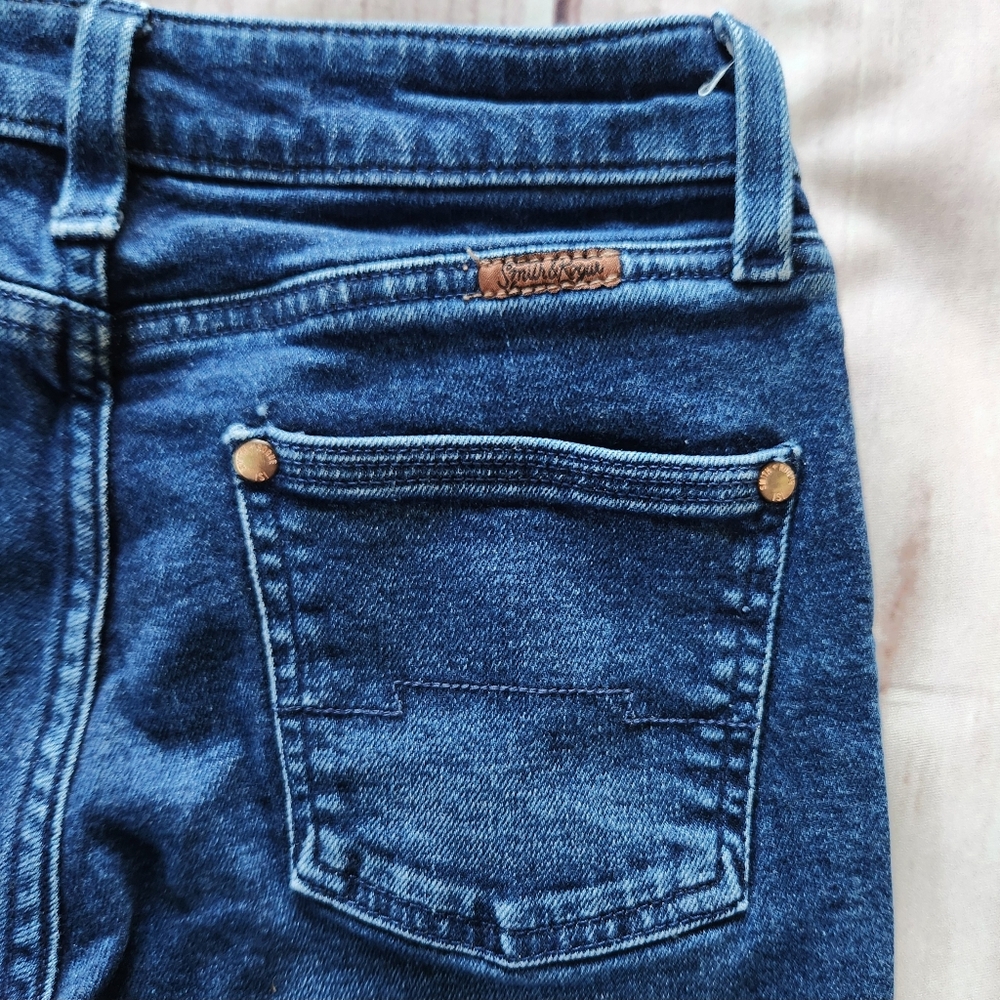Smith + Rogue "No. 74 Trouser" Bootcut Blue Jeans Western | Women's Size 28 - Picture 10 of 15